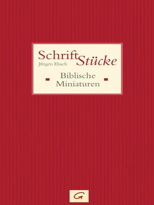 cover image of Schrift-Stücke